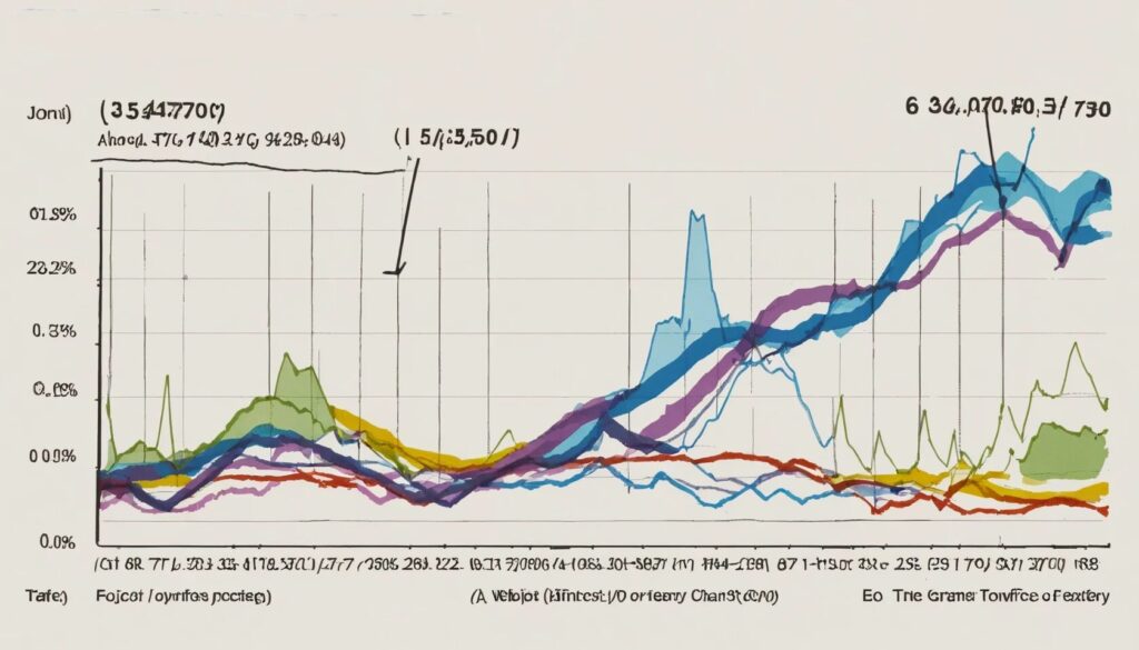 line chart with an upward trajectory showing the idea of website traffic growth.
