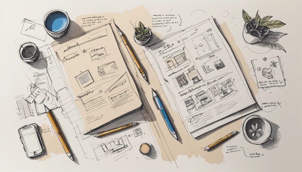 sketch of a creative brief.