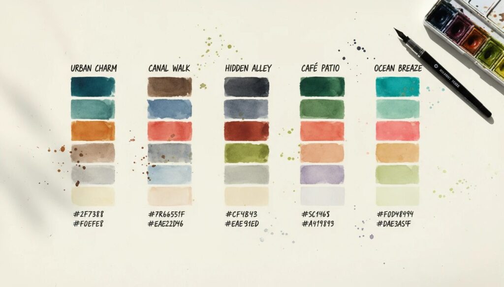 color chip chart for designers.