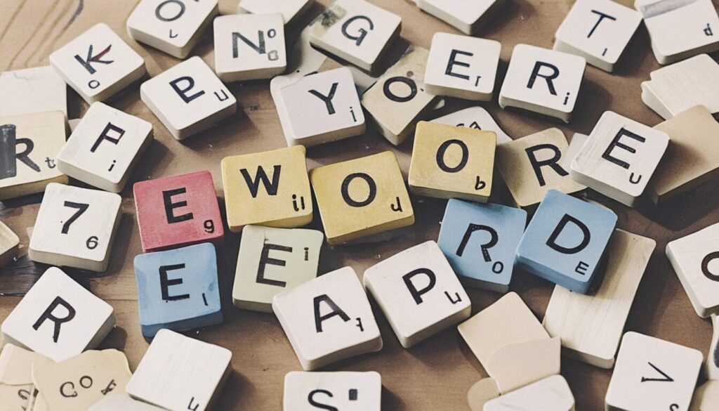 photo of scrabble pieces jumbled together.