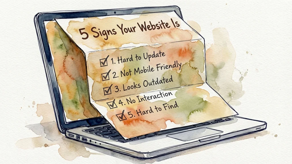 Professional featured image for article: Why Your Website Bores Prospects: 5 Signs You've Built a Digital Brochure Instea